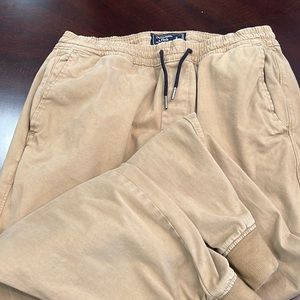 Mens Abercrombie jogger khakis